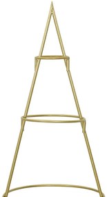 Fém karácsonyfa állvánnyal Arany 150 cm Porszórt Acél