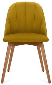Étkezőszék BAKERI 86x48 cm sárga/világos tölgy