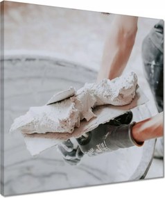 Vászonképek 40x40 Friss vakolat felhordása