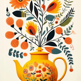 Poszter 70x70cm Buja tea