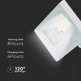 LED Kültéri napelemes reflektor LED/12W/3,2V IP65 6400K + távirányító