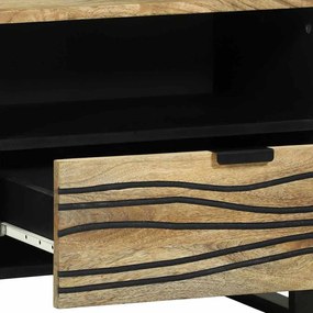 Média tároló szekrény Barna 80 x 33.5 x 46 cm tömör mangófa