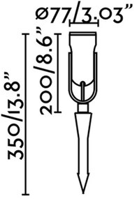 FARO 70037 - LED Kültéri lámpa SLOT-35 LED/14W/230V IP65 3000K