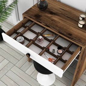 Lizbon Mirror - Walnut, White