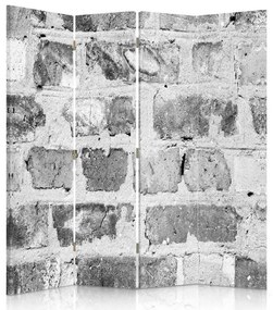 Gario Paraván Téglafal szürke színben Méret: 145 x 170 cm, Kivitelezés: Klasszikus paraván