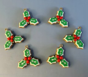 Mézeskalács dísz szett Fagyöngy/csipkebogyó