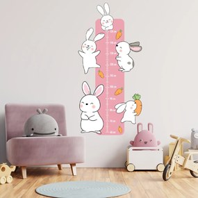 PIPPER. Textil falmatrica "Gyermek mérő - Nyuszik"