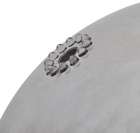 kerti gömb alakú rozsdamentes acél szökőkút LED-fényekkel 30 cm