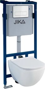 Fali WC + MIO WC-ülőke + DUAL nyomólap + rejtett beépítőmodul + alátét