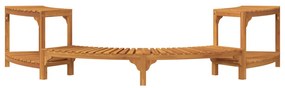 Jakuzzi Környezet Félig Kerek 252x111.5x55.5 cm Tömör Akácfa