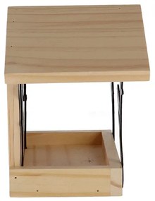 Fali madáretető, lézervágott madár mintával, 25 x 18 cm