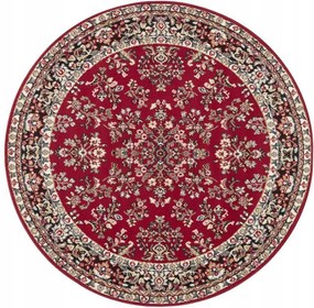 Kerek szőnyeg,piros hagyományos mintás 140cm