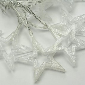 NEXOS Csillagos lánc 2x 20 LED Meleg fehér