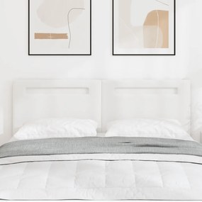 Fejtámla Egyszerű Design Tiszta Fehér 160 cm Műbőr