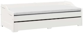 fehér nappali ágy matrac nélkül IRUN 90x200 cm