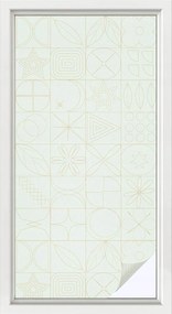 Ablakfólia öntapadós adatvédelem Geometrikus mozaik 50x100