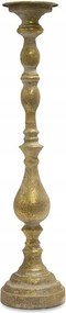 Gyertyatartó Fém Arany 60cm Retro Öregített