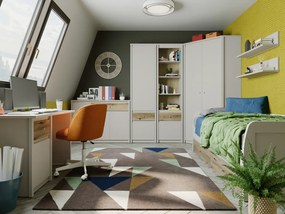 Szekrény, kasmír/evoke tölgy, KAROS 4D1S