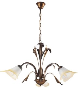 ONLI - Csillár láncon LUCREZIA 3xE14/6W/230V bronz