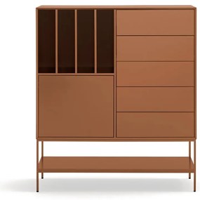 Téglavörös szekrény 120x140x45 cm Platt – Teulat