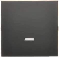 Egygombos kapcsoló háttérvilágítással fekete KontAKT Simon 54