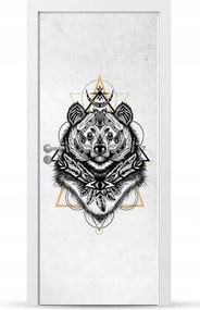 Furnér Kültéri Ajtó matrica Bútor öntapadós Könnyű Ragasztás