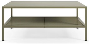 Zöld fém dohányzóasztal 60x100 cm Fayna – Marckeric