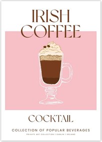 Poszterek 50x70 Ital Irish Coffee Alkoholos koktél