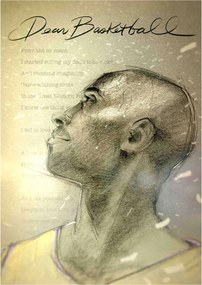 Poszter Dear Basketball 2017 Kobe Bryant