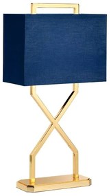 Elstead CROSS-TL - Asztali lámpa CROSS 1xE27/60W/230V arany/kék