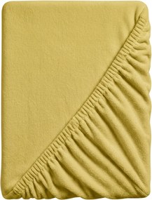 Mikroplüss lepedő SOFT 180x200 cm mustár