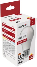 Avide LED Globe A60 8W 806LM E27 EW 2700K