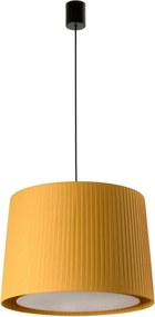 Faro Samba függeszték, fekete/hajtogatott sárga, E27, 500 mm, textil