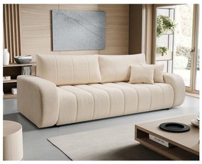 DESIO kinyitható háromszemélyes kanapé, bézs