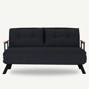 2 személyes kanapéágy Homoko 2-Seater - Fekete
