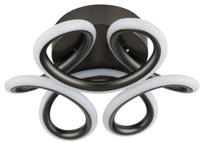 Globo 67386-24A - MELISAND LED mennyezeti lámpa 24W, 26 cm, fekete