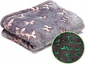 Márkás Prémium Ágytakaró Fluo Takaró Világít A Sötétben 130x230 cm Kn