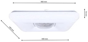 YAX LED/24W/230V állítható fényerejű mennyezeti lámpa + távirányító