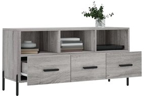 szürke sonoma színű szerelt fa TV-szekrény 102 x 36 x 50 cm