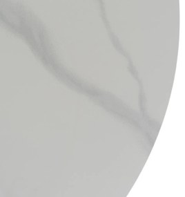 Fehér Márványhatású Kerek Étkezőasztal. SANDER 90 cm