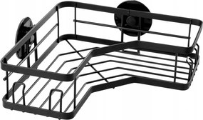 Awd Interior Fekete Fürdőszobai Zuhanypolc Akasztós Sarok Kosár