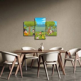 Kép - gyerekek a játszótéren (90x60 cm)