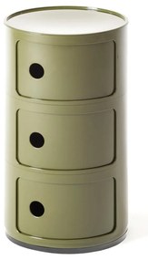 Kartell Componibili 4967 tárolóasztal, 3 tároló rész, több színben Szín: zöld