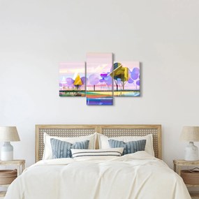 Kép - absztrakció, táj (90x60 cm)