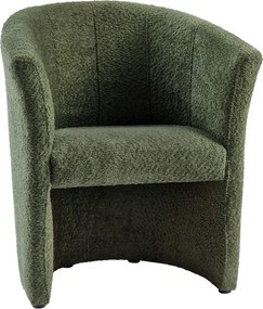 Klub fotel, zöld Coral anyag, CUBA