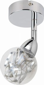 Fali lámpa Candellux Bolo krómozott