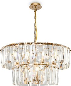 MAYTONI MOD043PL-12G PUNTES Kristály Függesztett Lámpa Arany E14 IP20