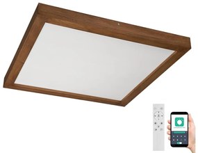 Brilagi Brilagi-LED Dimmelhető lámpa WOODY FRAME LED/50W/230V tölgy 60x60 cm IP44 + távirányító BG0863