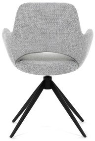 Elegáns Forgó Étkezőszék Szürke. 360°-ban forgatható.