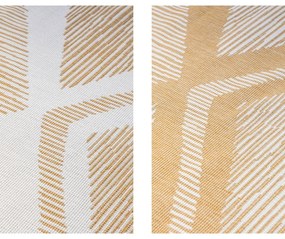 Okkersárga-krémszínű kültéri szőnyeg 80x150 cm Gemini – Elle Decoration